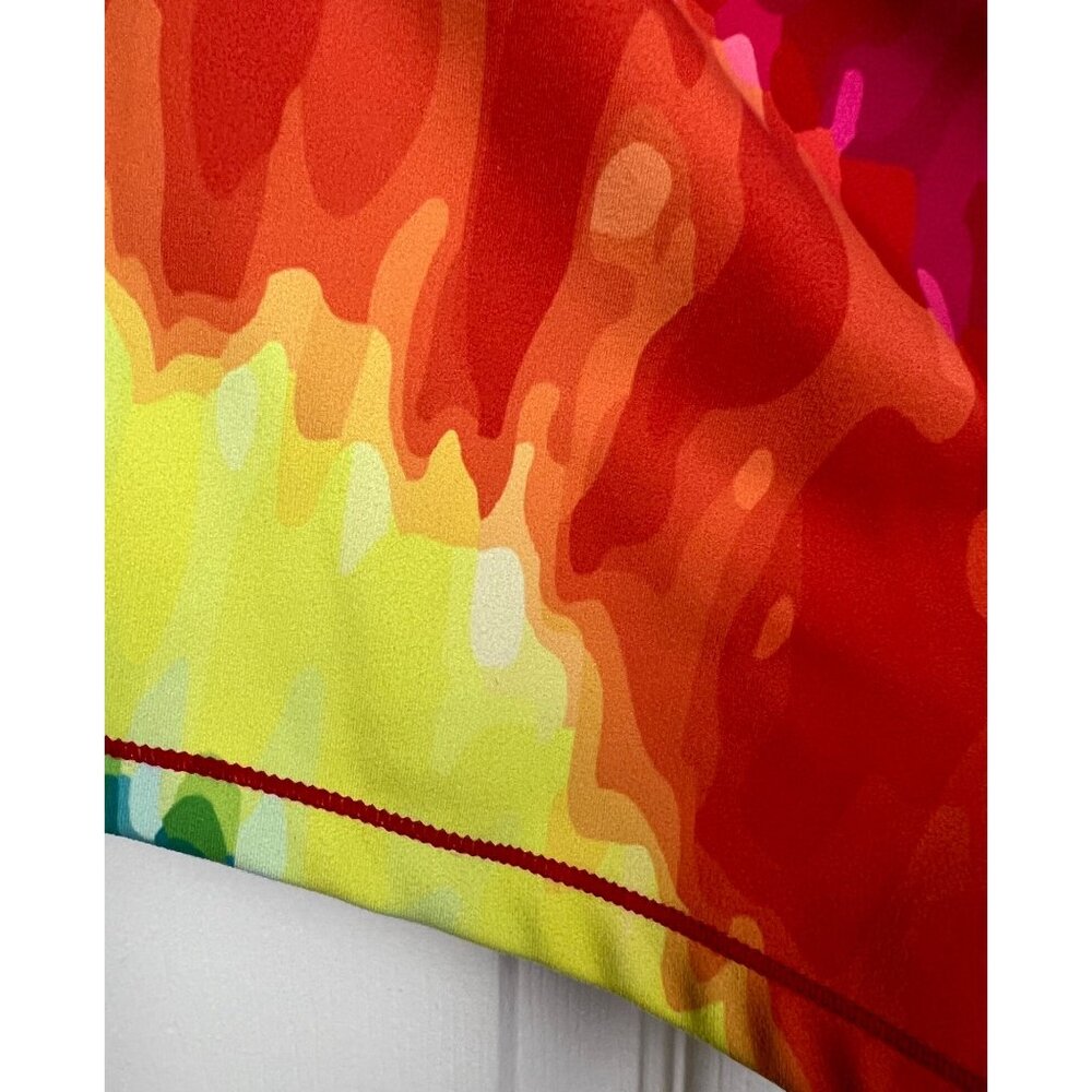 Pink Candy Rainbow Tie Dye Mini Shorts - Picture 6 of 11